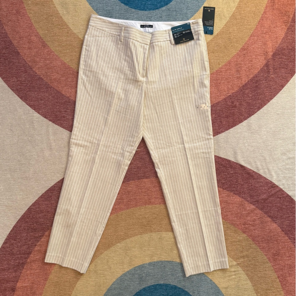 Worthington Striped Slim Ankle Pant